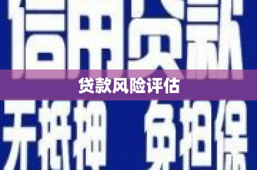 阿勒泰贷款风险评估