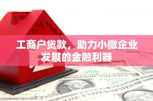 都江堰工商户贷款，助力小微企业发展的金融利器