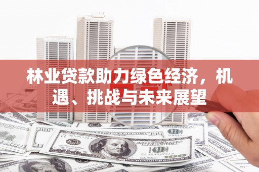 卓溪林业贷款助力绿色经济，机遇、挑战与未来展望