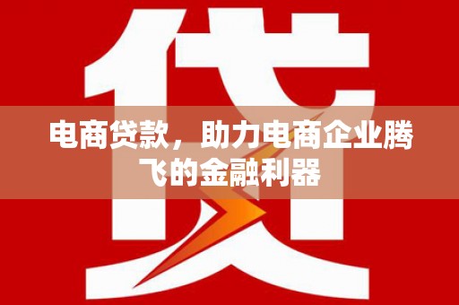 蒲江电商贷款，助力电商企业腾飞的金融利器