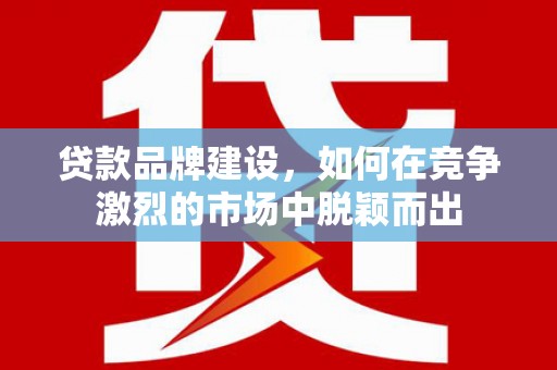 山海关贷款品牌建设，如何在竞争激烈的市场中脱颖而出