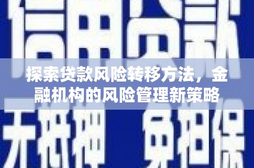 兴县探索贷款风险转移方法，金融机构的风险管理新策略