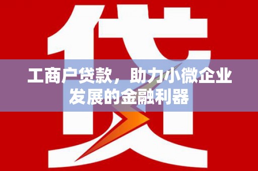 皇姑工商户贷款，助力小微企业发展的金融利器
