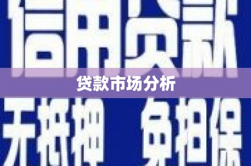 福海贷款市场分析