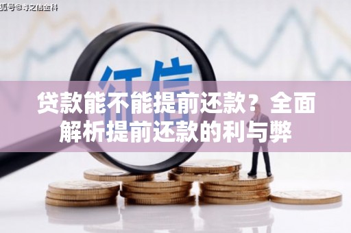 赤城贷款能不能提前还款？全面解析提前还款的利与弊