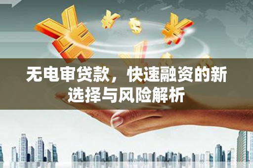 青神无电审贷款，快速融资的新选择与风险解析