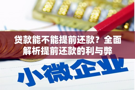 宜章贷款能不能提前还款？全面解析提前还款的利与弊