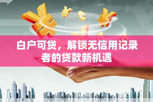 鹿城白户可贷，解锁无信用记录者的贷款新机遇