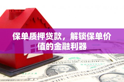 丰原保单质押贷款，解锁保单价值的金融利器