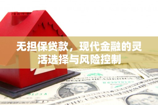 顺城无担保贷款，现代金融的灵活选择与风险控制