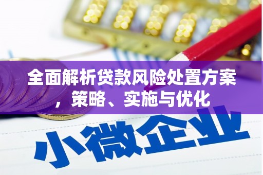 和县全面解析贷款风险处置方案，策略、实施与优化