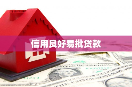 大邑信用良好易批贷款